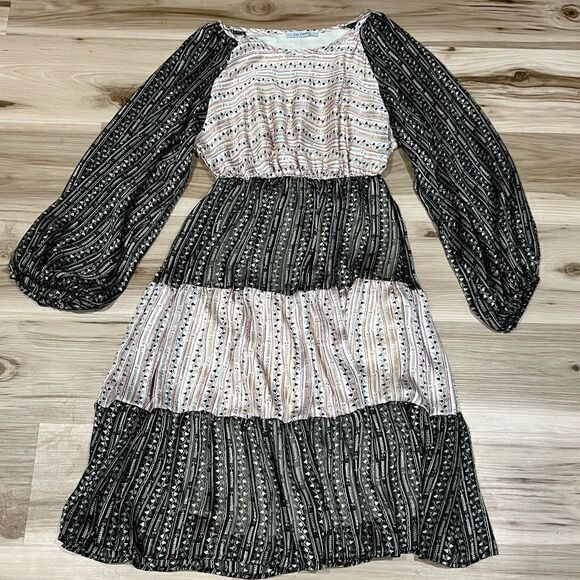 Ces Femme Metallic Silky Dress Women’s Small - Picture 1 of 4